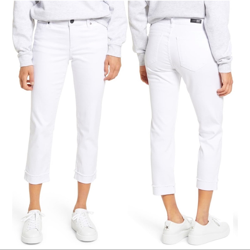 Kut From The Kloth Amy Crop Straight Leg Jeans NWT - Picture 1 of 9